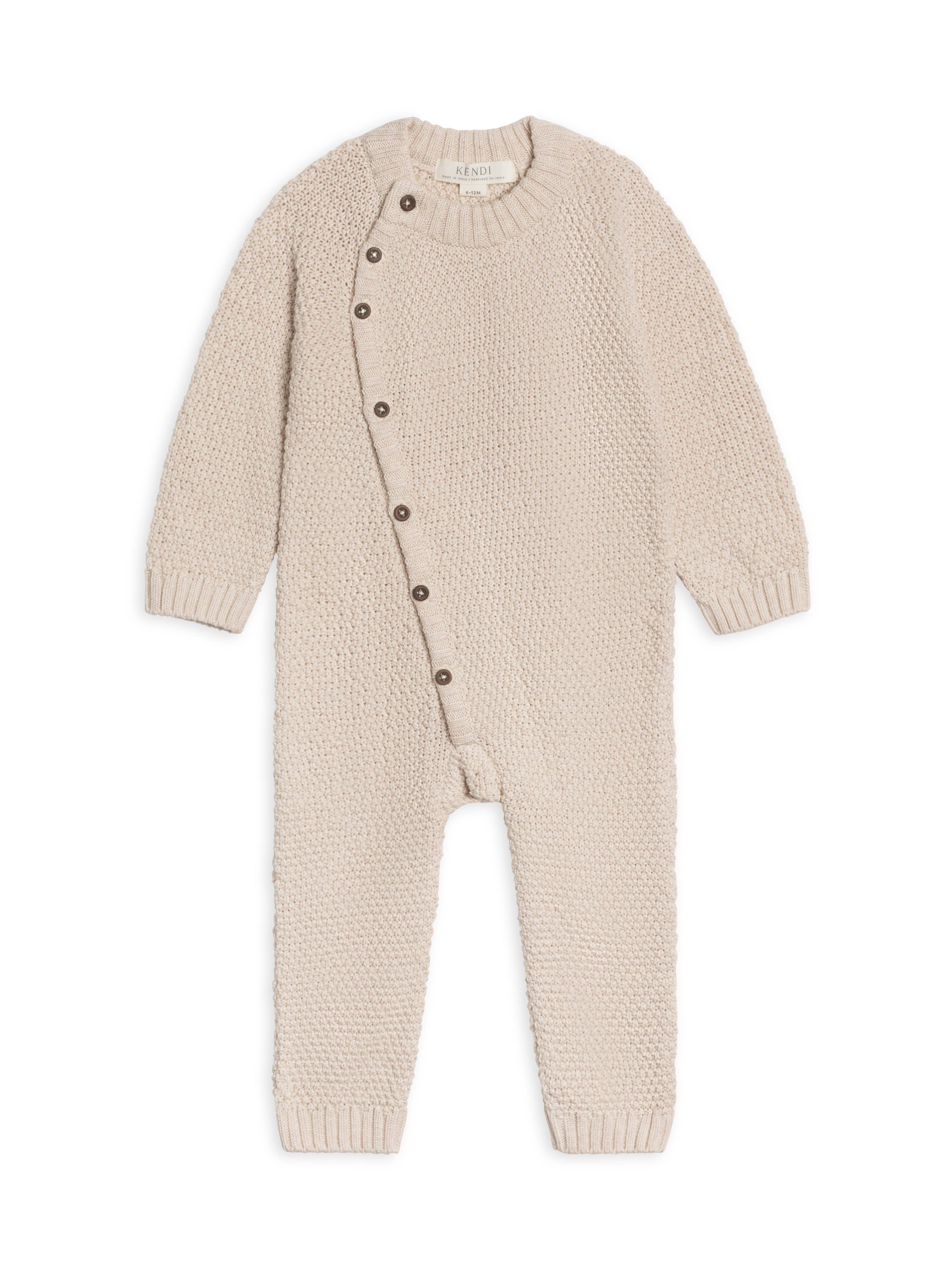 Image of Colored Organics - Casey Seed Stitch Sweater Knit Kimono Romper